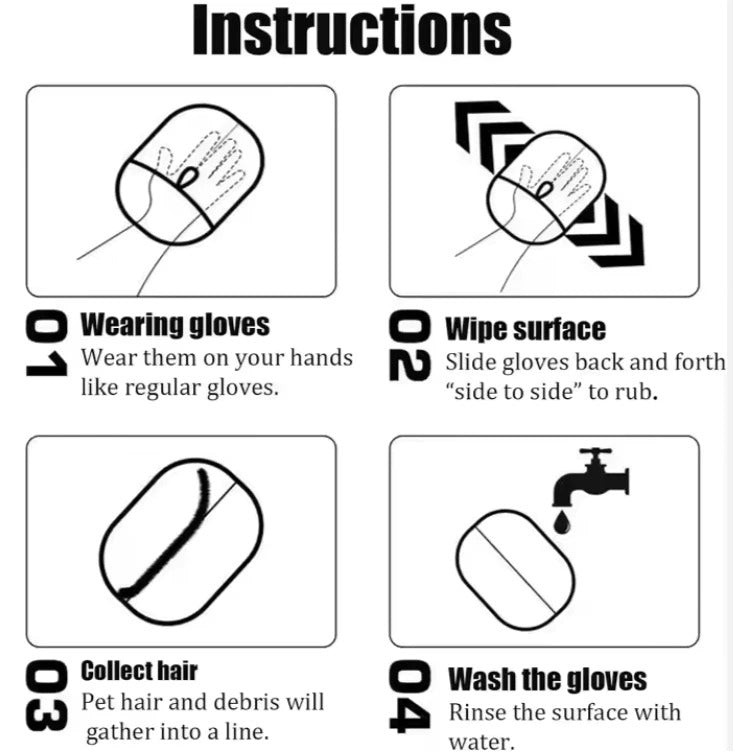 Avellure™ Pet Hair Removal Gloves
