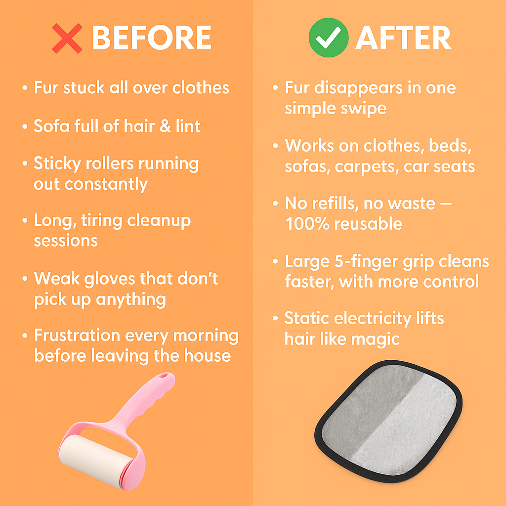 Avellure™ Pet Hair Removal Gloves