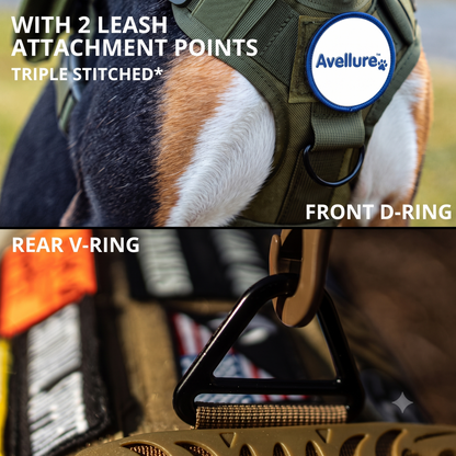 Avellure K9 Pro™ No-Pull Tactical Dog Harness – Full Control for Power Breeds