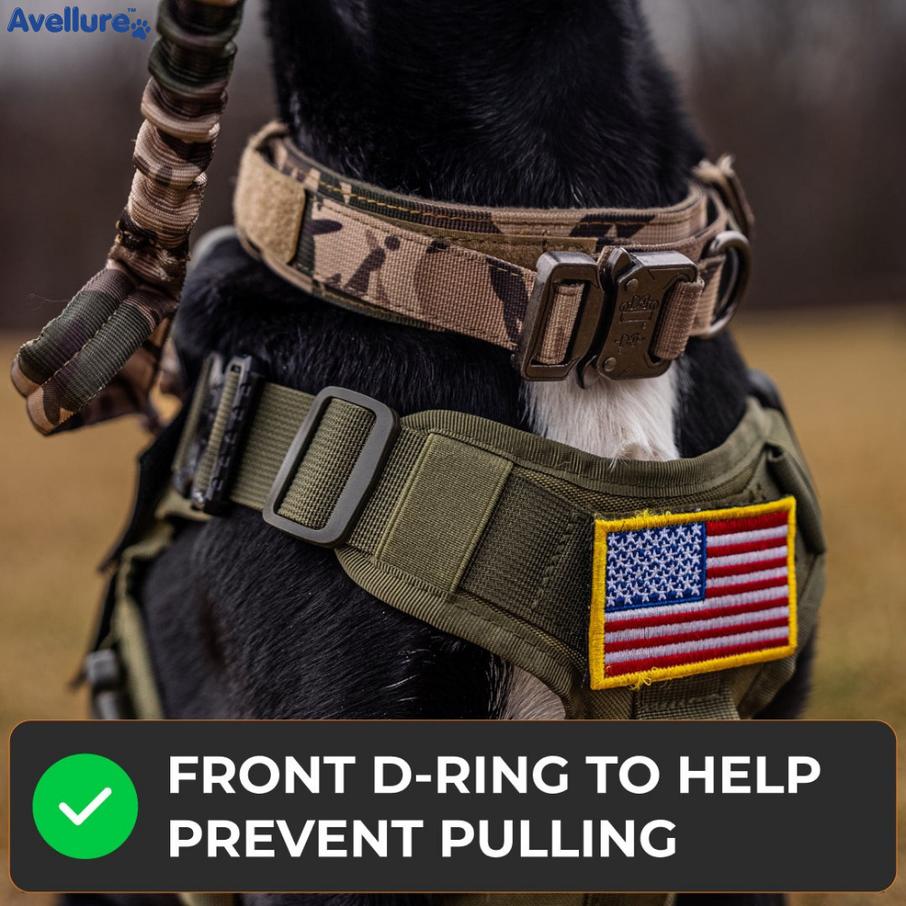 Avellure K9 Pro™ No-Pull Tactical Dog Harness – Full Control for Power Breeds