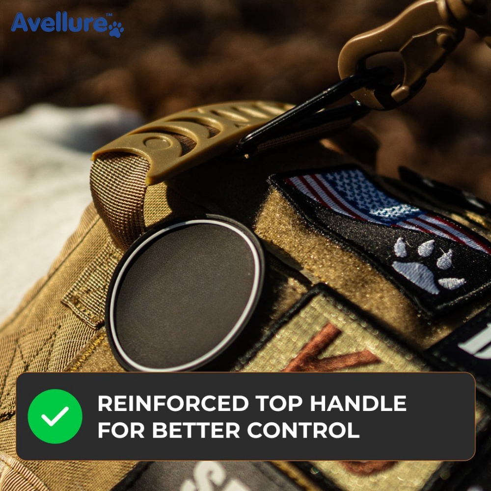 Avellure K9 Pro™ No-Pull Tactical Dog Harness – Full Control for Power Breeds
