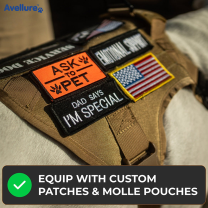 Avellure K9 Pro™ No-Pull Tactical Dog Harness – Full Control for Power Breeds