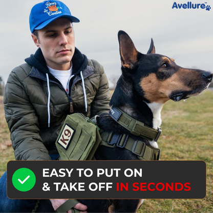 Avellure K9 Pro™ No-Pull Tactical Dog Harness – Full Control for Power Breeds