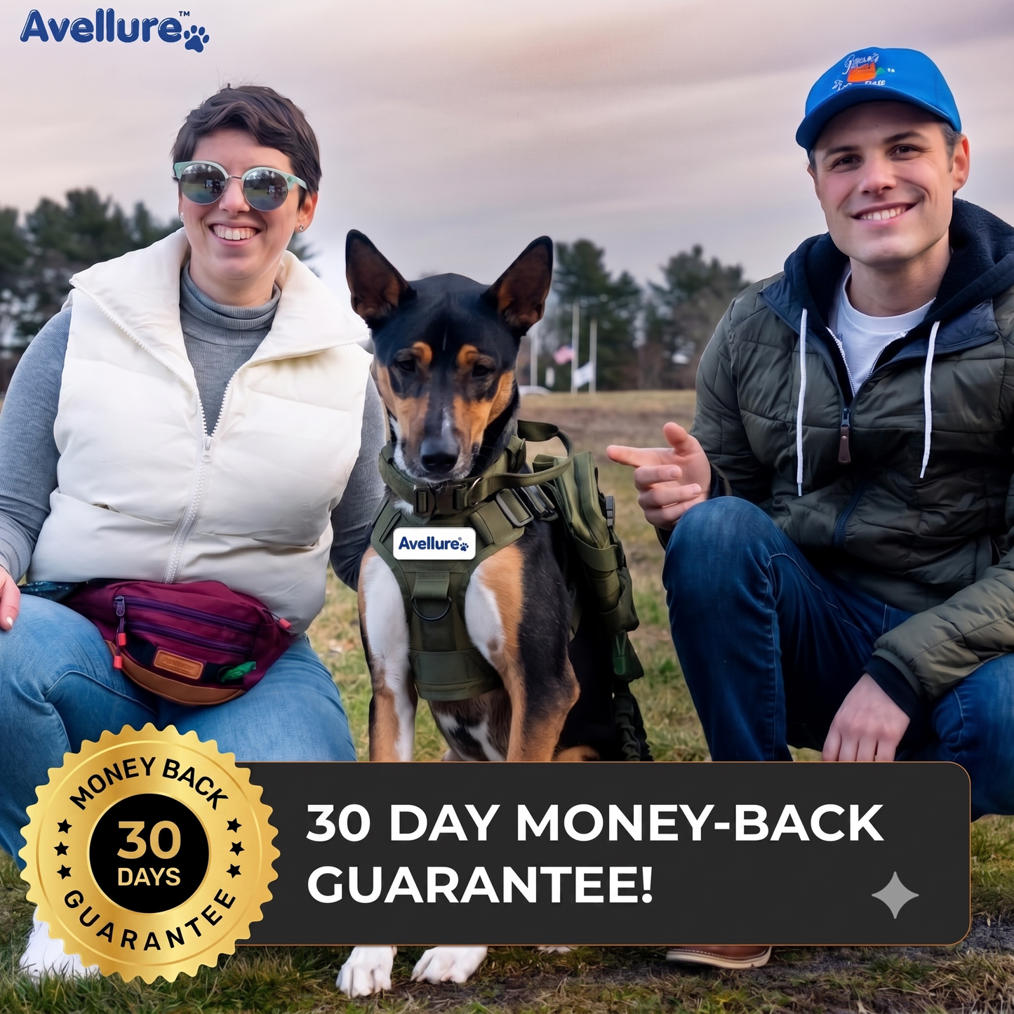 Avellure K9 Pro™ No-Pull Tactical Dog Harness – Full Control for Power Breeds