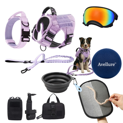 Avellure K9 Pro™ 10-In-1 Tactical K9 Harness System - Full Set Dog Harness Bundle